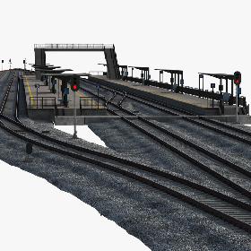 Railroad Station Constructor model